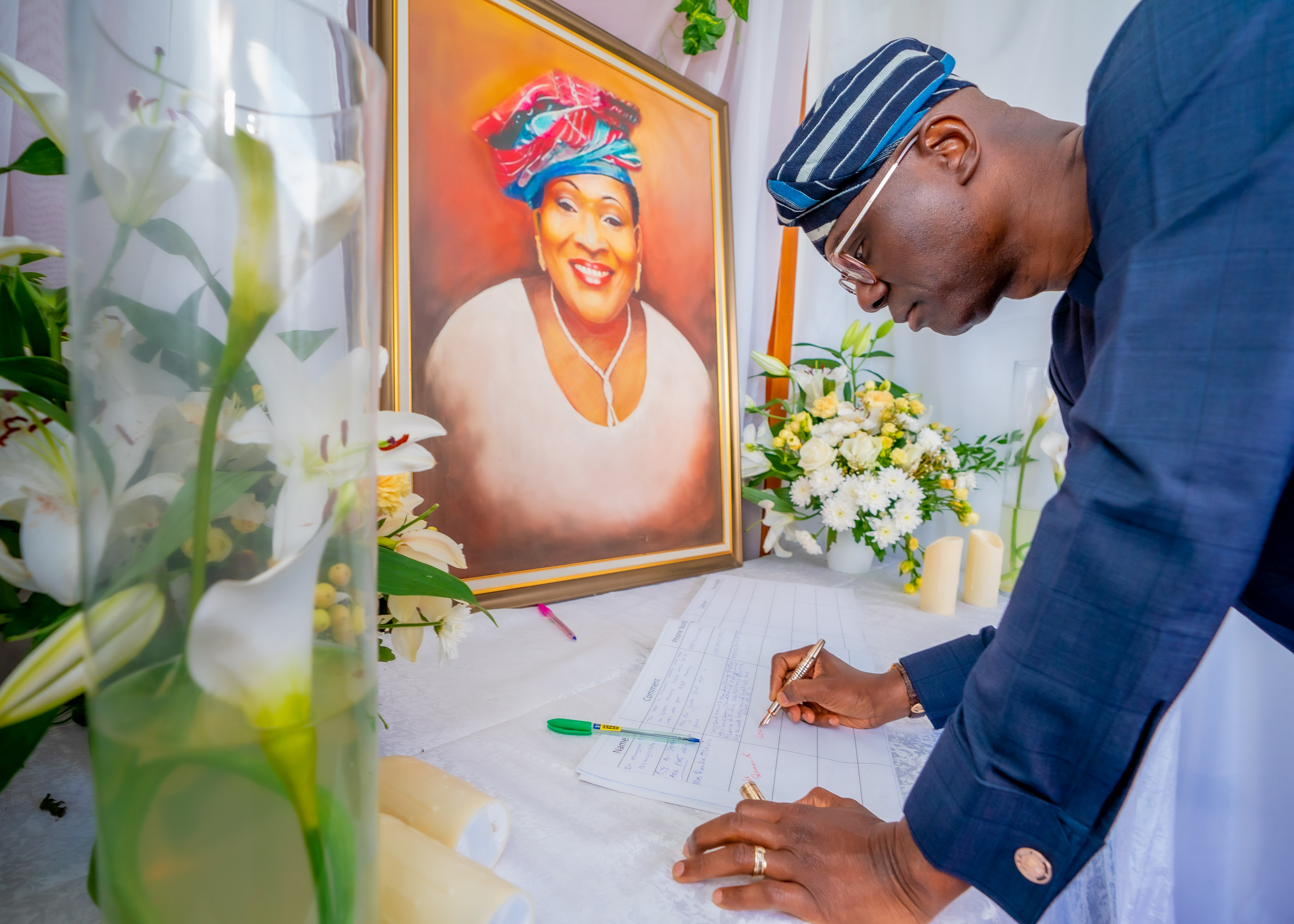 SANWO-OLU PAYS CONDOLENCE VISIT TO LATE KEMI NELSON FAMILY